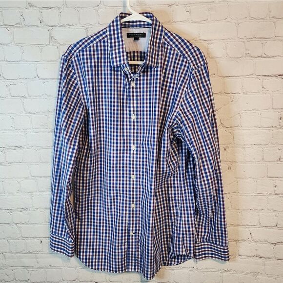 Men's Banana Republic "Tailored Slim Fit" longsleeve button-down shirt, size L/G - Picture 1 of 4